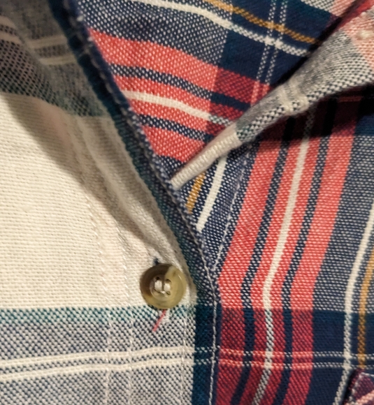 Plaid Topshop Short Sleeve Boxy Crop Top sz M (8) - Picture 4 of 6